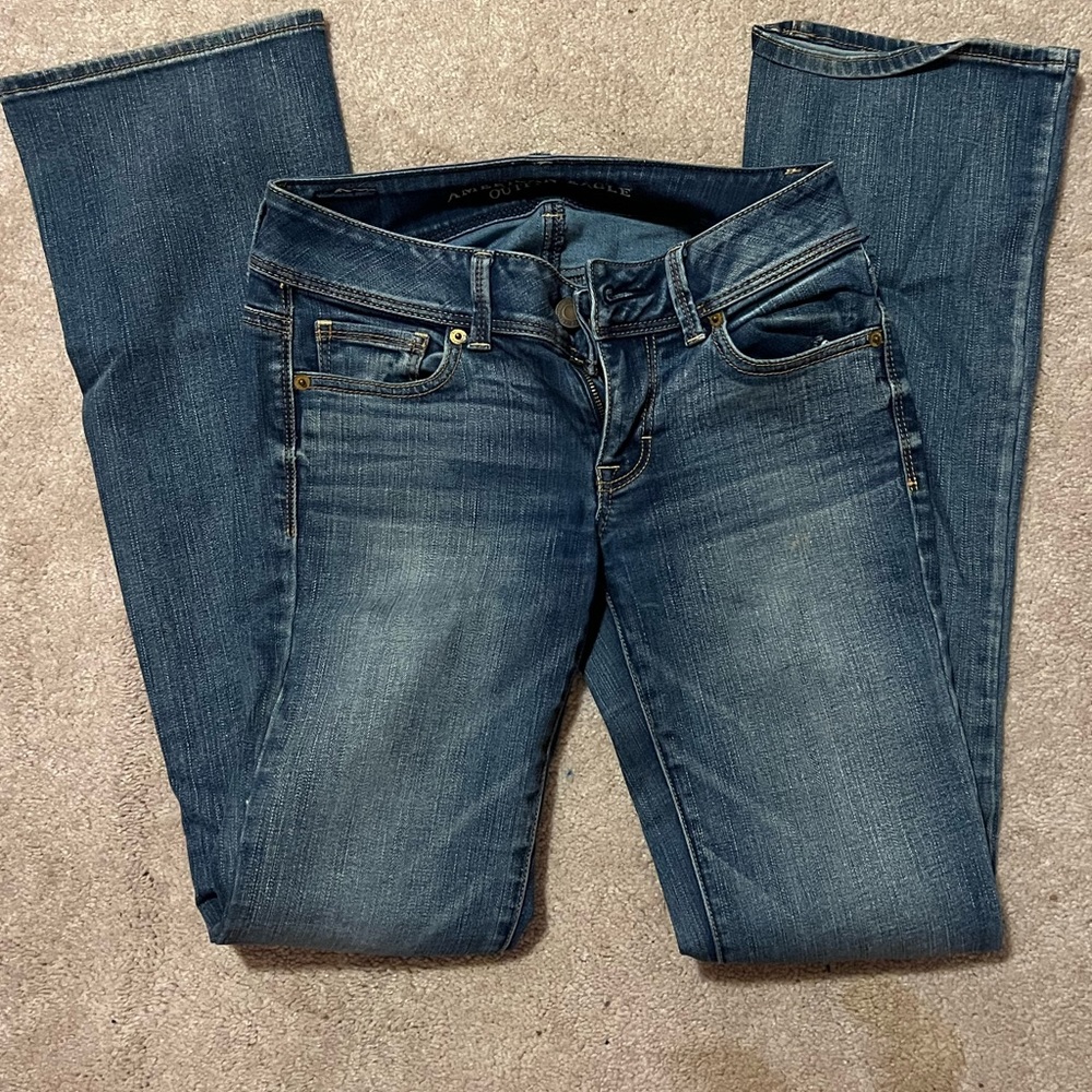 American Eagle Jeans Kick boot Super Stretch Size 2 Long
